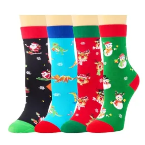 Santa Socks, Novelty Christmas Gifts for 4-7 Years OldKids, Funny Children Christmas Socks, Best Secret Santa Gifts, Xmas Gifts, Christmas Presents, Holiday Socks for Boys Girls, Stocking Stuffers