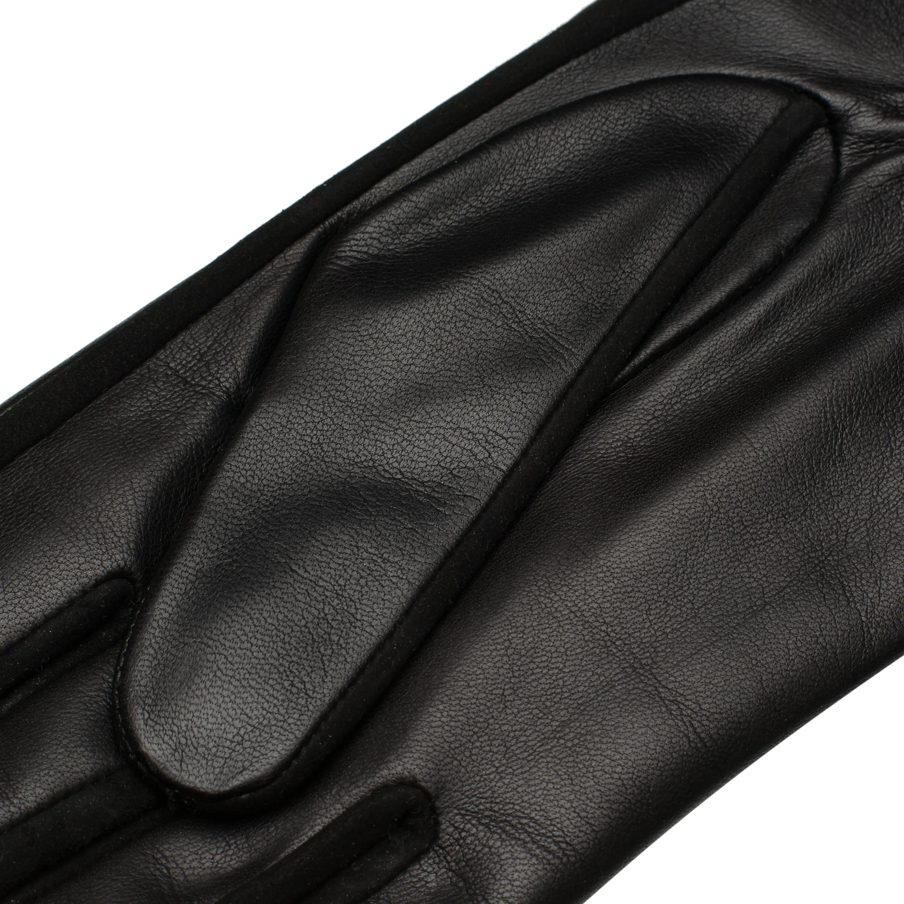 Sassari Black Leather Gloves