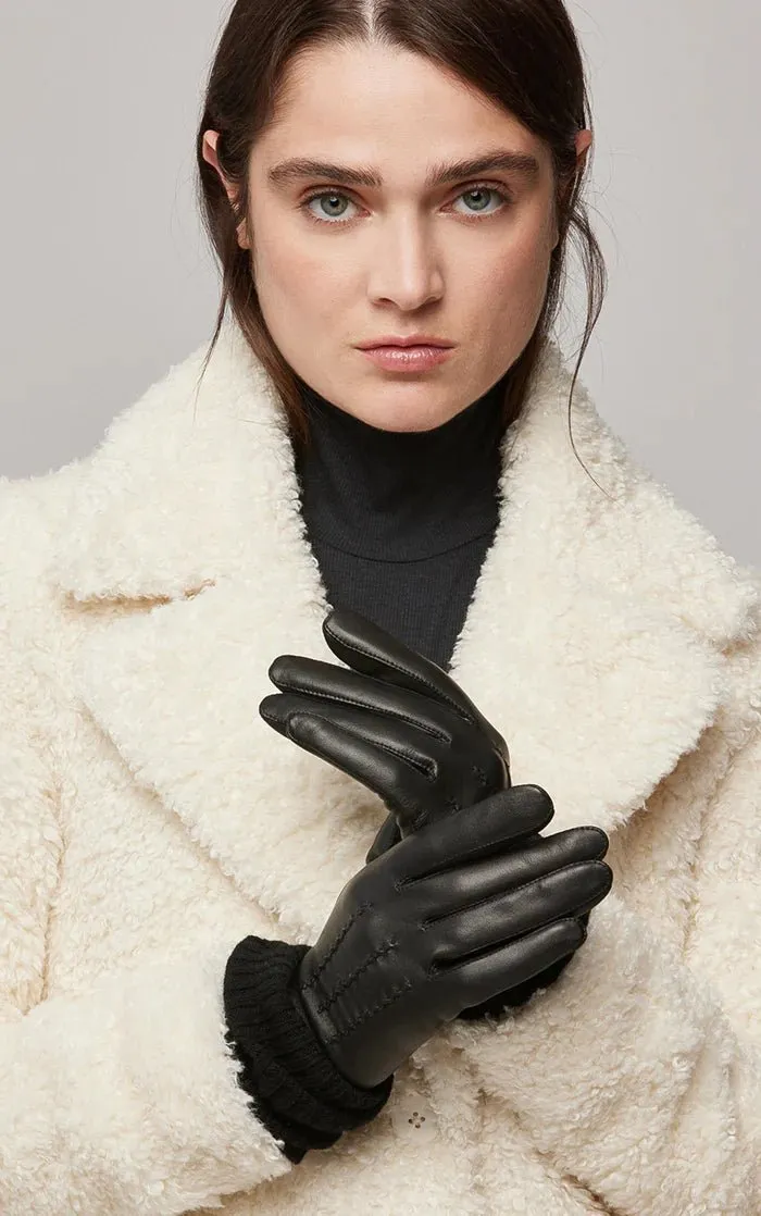 SOIA&KYO CARMEL-N - Leather Gloves With Knit Lining