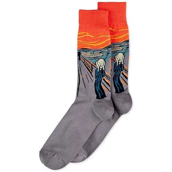 The Scream Men’s Crew Socks