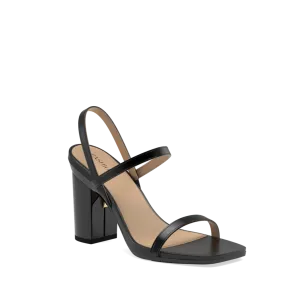 The Slingback Miranda - Coal   Block Heel Kit 4 Coal-FINAL SALE