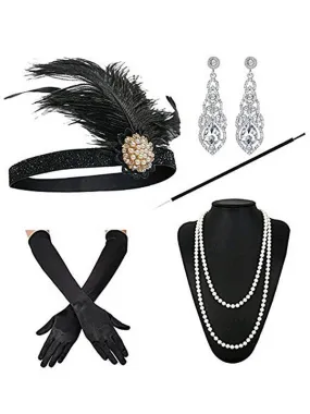 [US Warehouse] 1920s Flapper Costume Accessory Set